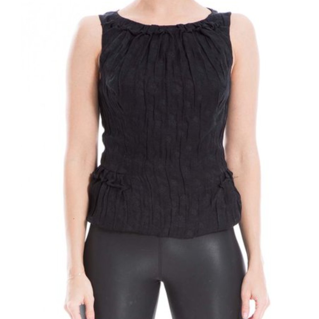 Nwt Leon Max | Black Metallic Sleeveless Top - M